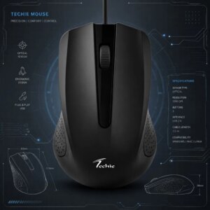 Core USB Wired Optical Mouse