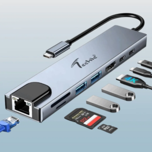 Techie 8-in-1 Type-C Multiport Hub