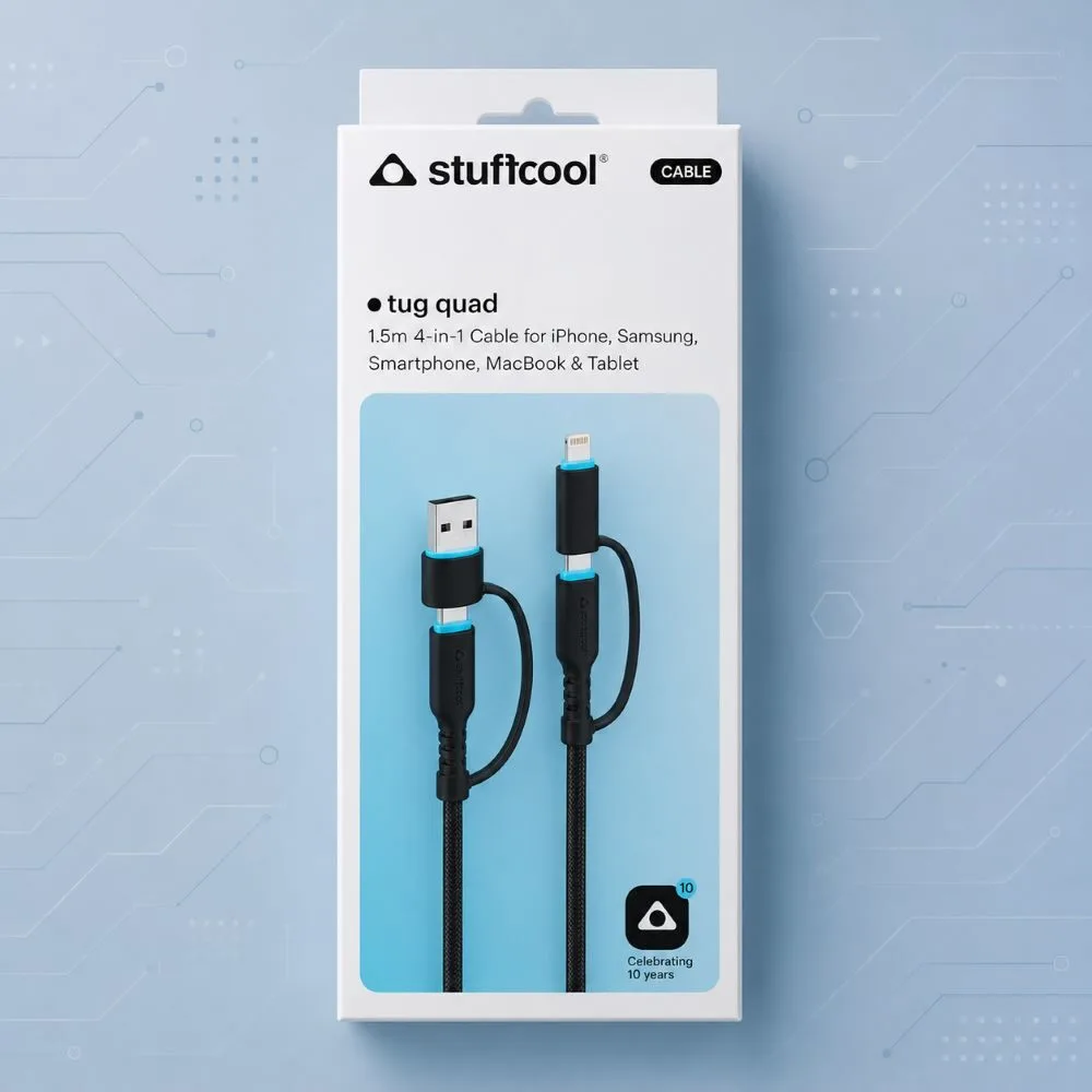 Stuffcool Tug Quad 4-in-1 Cable 2 Stuffcool Tug Quad 4-in-1 Cable - Image 2