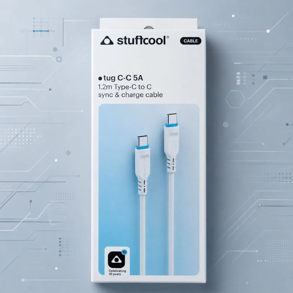 Stuffcool Tug Type-C to Type-C 100W Cable 1 Stuffcool Tug Type-C to Type-C 100W Cable
