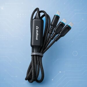 Stuffcool Duplo 2-in-1 140W Dual Type-C Cable