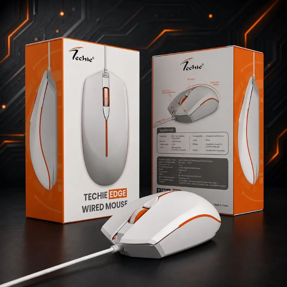 Techie Edge Wired Mouse 2 Techie Edge Wired Mouse - Image 2