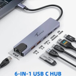 Techie TC Connect 6-in-1 Type-C Hub