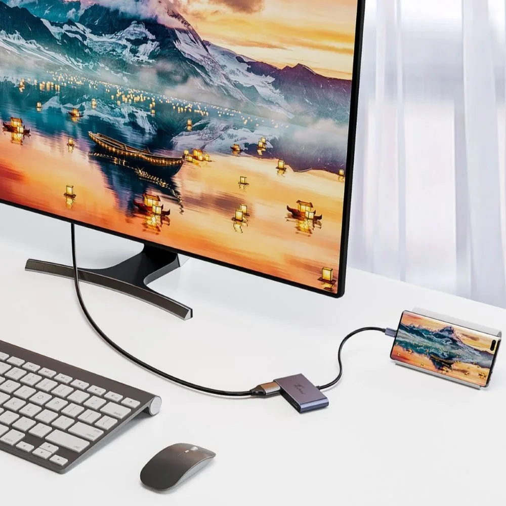 Techie Type-C to Dual HDMI Converter | 4K@30Hz Dual Monitor Adapter, Extended & Mirror Display 4 Techie Type-C to Dual HDMI Converter | 4K@30Hz Dual Monitor Adapter, Extended & Mirror Display - Image 4