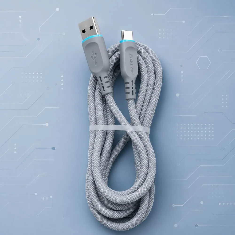 Stuffcool Tug USB-A to USB-C 65W Braided Cable 3 Stuffcool Tug USB-A to USB-C 65W Braided Cable - Image 3