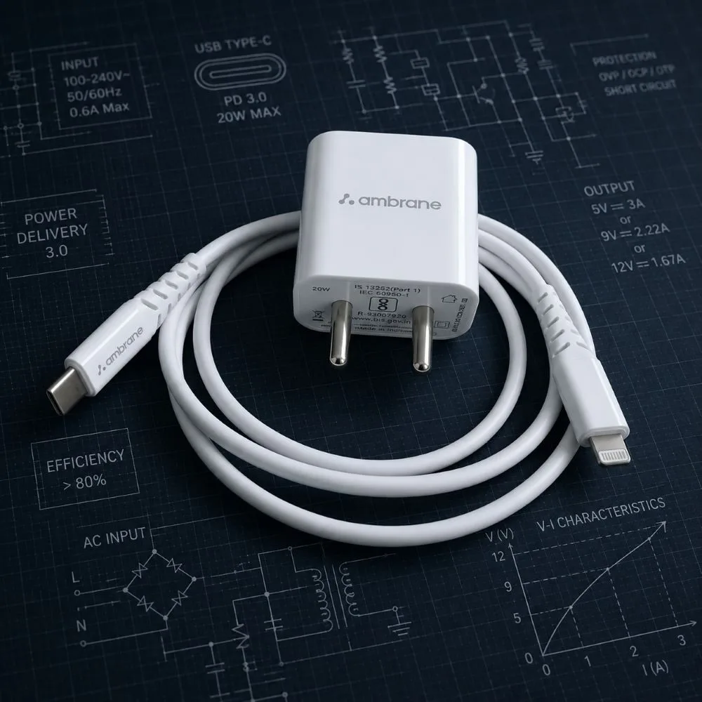 Ambrane Uni-20 20W Wall Charger 4 Ambrane Uni-20 20W Wall Charger - Image 4