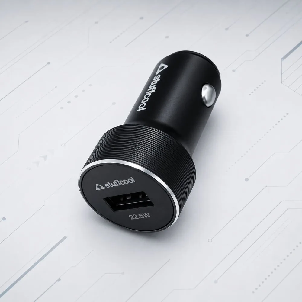 Stuffcool Ultimus 47W Dual Port Car Charger | 25W Type-C PPS & 22.5W QC3.0 USB-A Fast Charger 2 Stuffcool Ultimus 47W Dual Port Car Charger | 25W Type-C PPS & 22.5W QC3.0 USB-A Fast Charger - Image 2