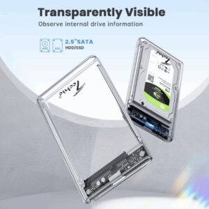 Techie USB 3.0 Transparent External Enclosure for 2.5'' SATA SSD/HDD