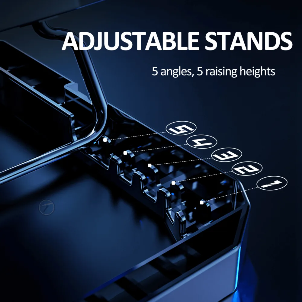 Techie 2 Fan Laptop Cooling Pad With Mobile Stand 6 Techie 2 Fan Laptop Cooling Pad With Mobile Stand - Image 6